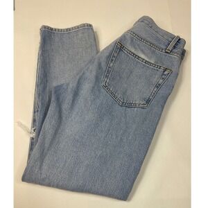 FRAME Le High Straight Jeans Distressed Light‎ Wash Denim Women's Size 27